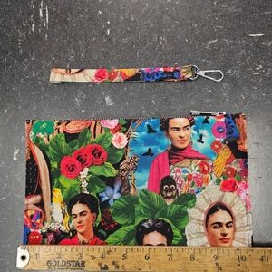 Vibrant Artistic Print Wristlet